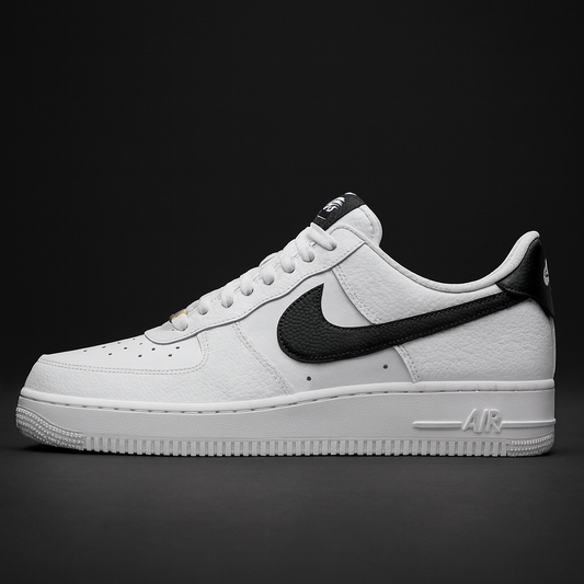Nike Air Force 1 White-black - Men Edition