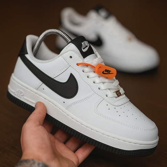 Nike Air Force 1  White-black - Men Edition